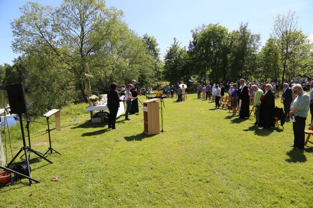 Freiluftgottesdienst am Humboldtsee mit der Verabschiedung von Pastor Podszus