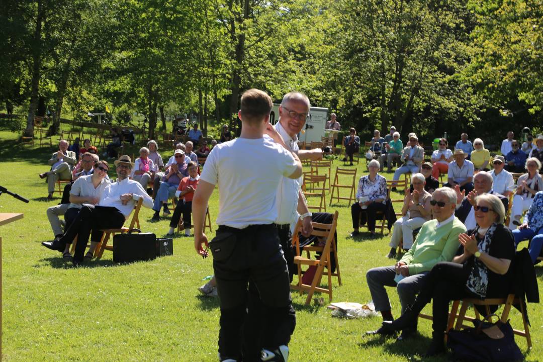 Freiluftgottesdienst am Humboldtsee mit der Verabschiedung von Pastor Podszus