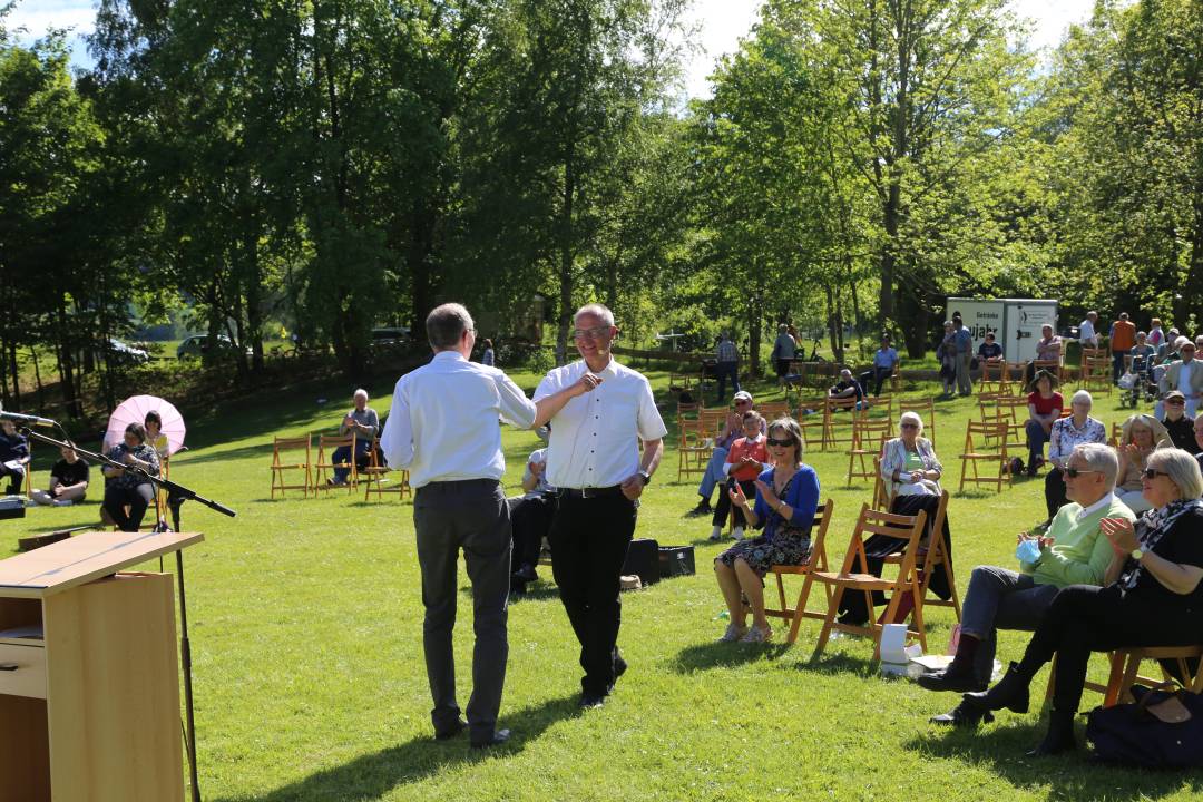 Freiluftgottesdienst am Humboldtsee mit der Verabschiedung von Pastor Podszus