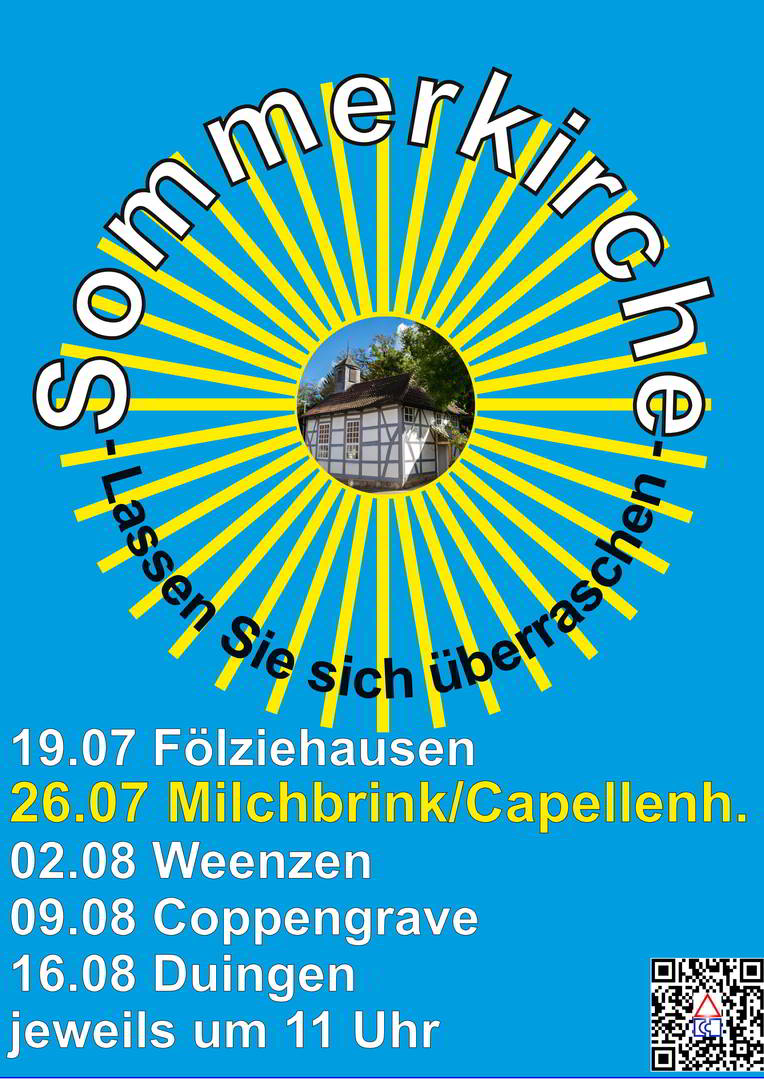 Sommerkirche Am Michbrink am 26. Juli um 11 Uhr