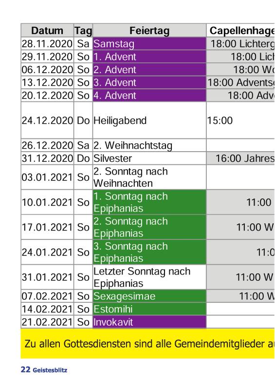 Gemeindebrief Dezember 2020 - Februar 2021