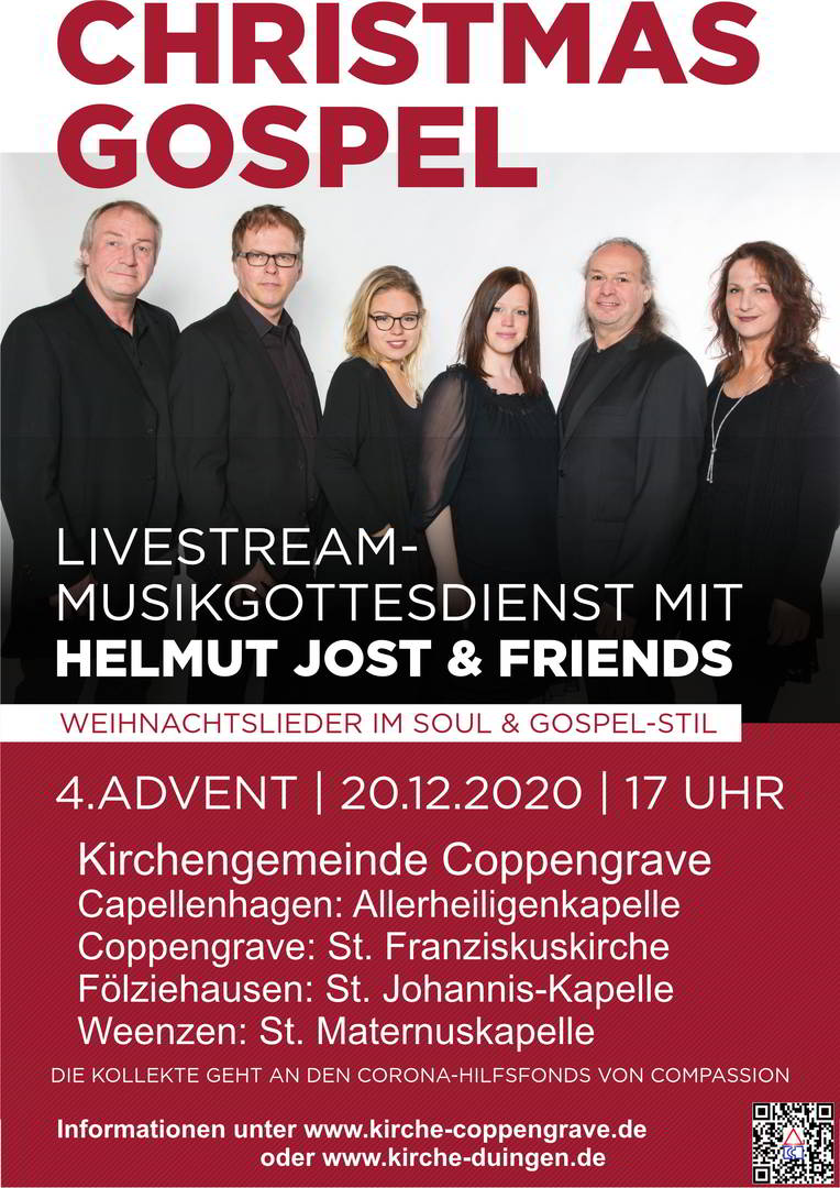 Vorankündigung: Christmas Gospel Weihnachtsgottesdienst Live-Stream