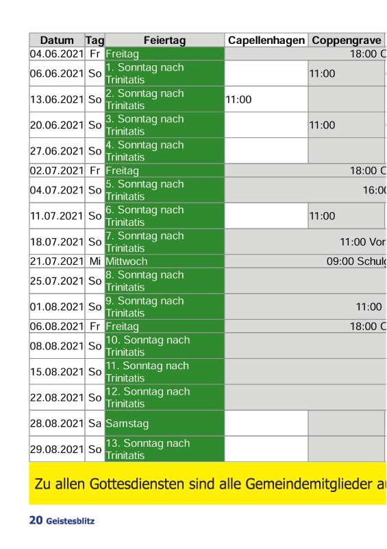 Gemeindebrief Juni 2021 - August 2021