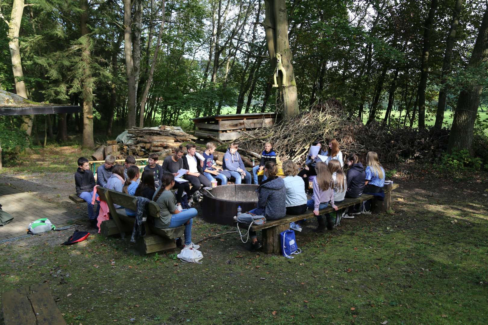 Konfirmandenunterricht Open Air an der Köhlerhütte