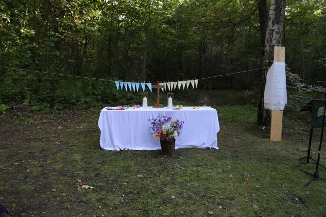 Begrüßungsgottesdienst der Konfirmanden an der Köhlerhütte