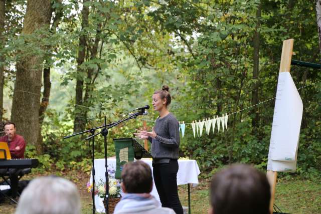 Begrüßungsgottesdienst der Konfirmanden an der Köhlerhütte