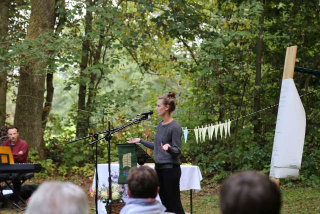 Begrüßungsgottesdienst der Konfirmanden an der Köhlerhütte