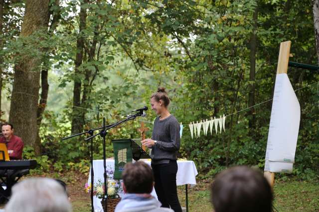 Begrüßungsgottesdienst der Konfirmanden an der Köhlerhütte