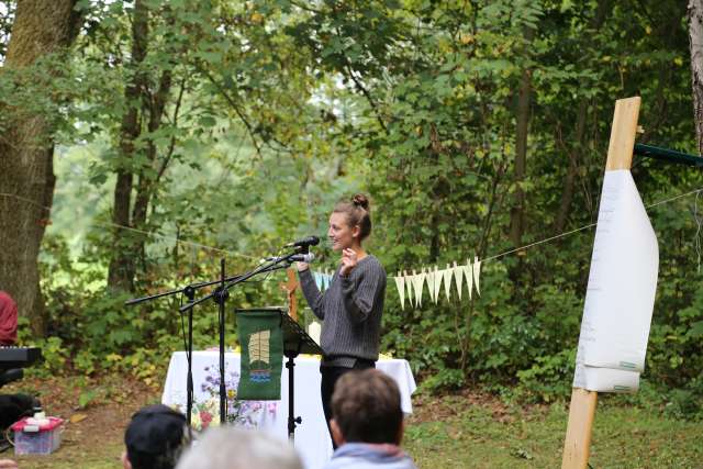 Begrüßungsgottesdienst der Konfirmanden an der Köhlerhütte