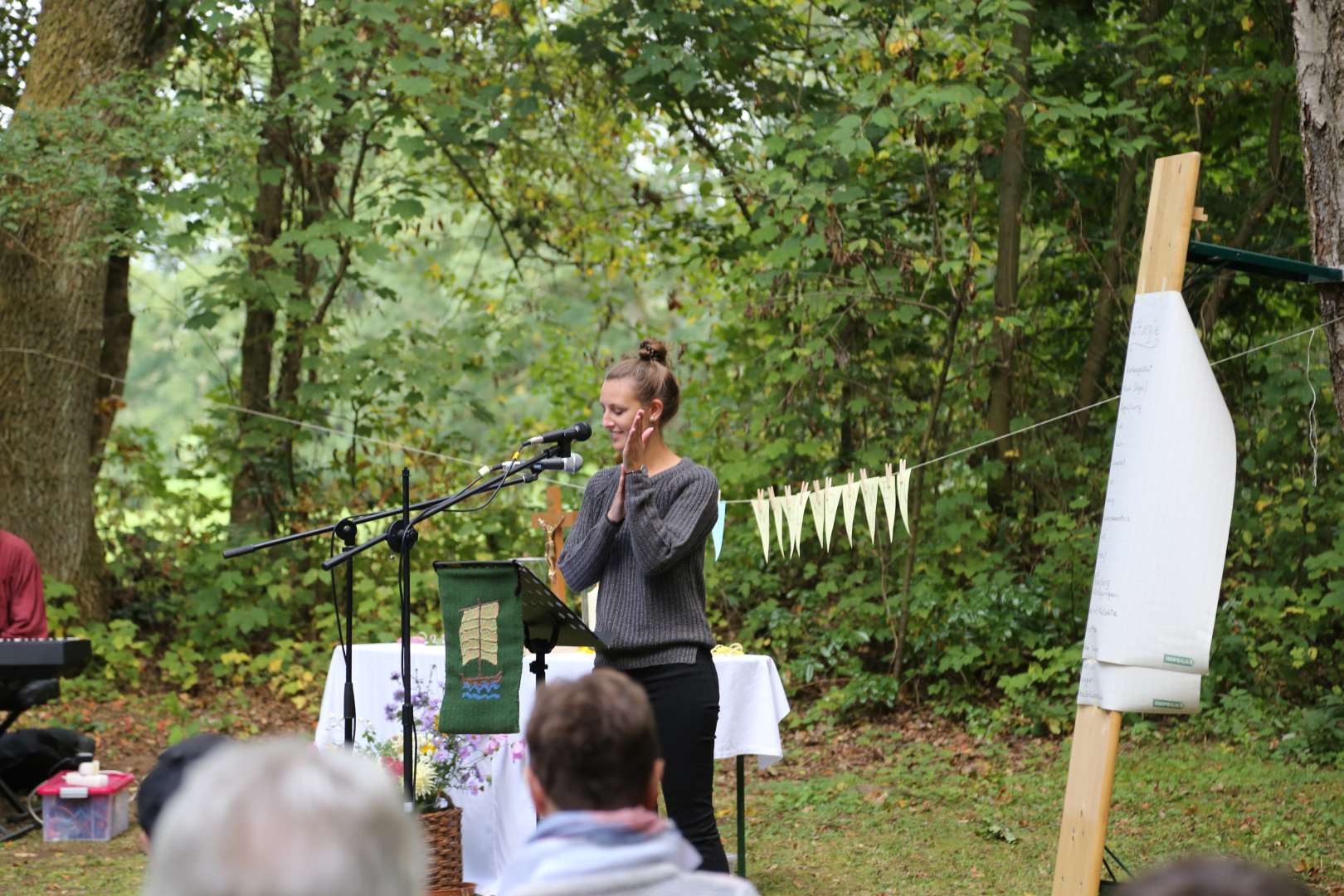 Begrüßungsgottesdienst der Konfirmanden an der Köhlerhütte