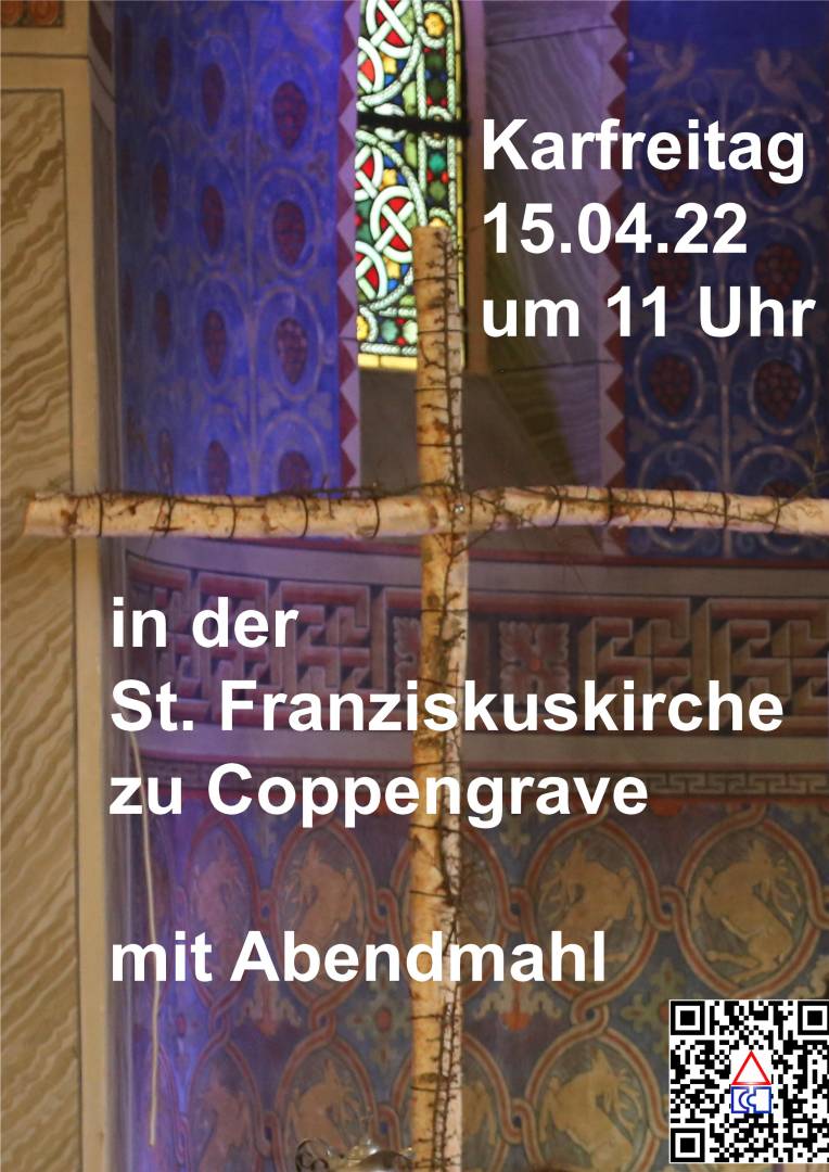 Einladung zum Gottesdienst am Karfreitag in die St. Franziskuskirche