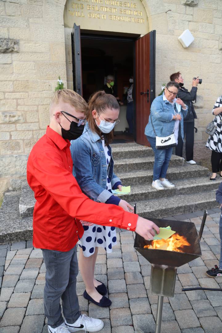 Abendmahlsgottesdienst der Konfirmanden in der St. Franziskuskirche