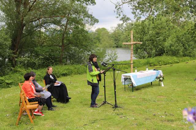 Himmelfahrtsgottesdienst am Humboldtsee mit viel Gesang