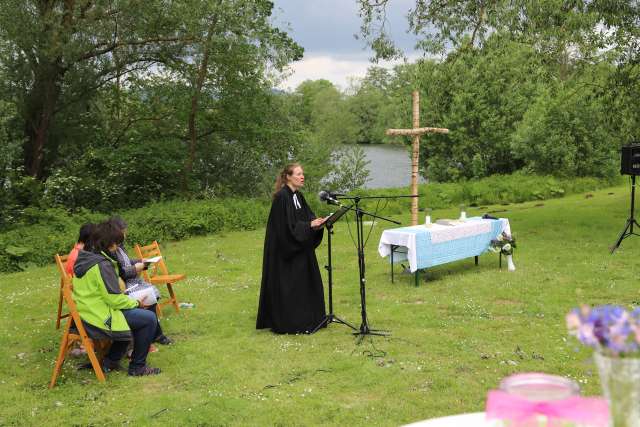 Himmelfahrtsgottesdienst am Humboldtsee mit viel Gesang