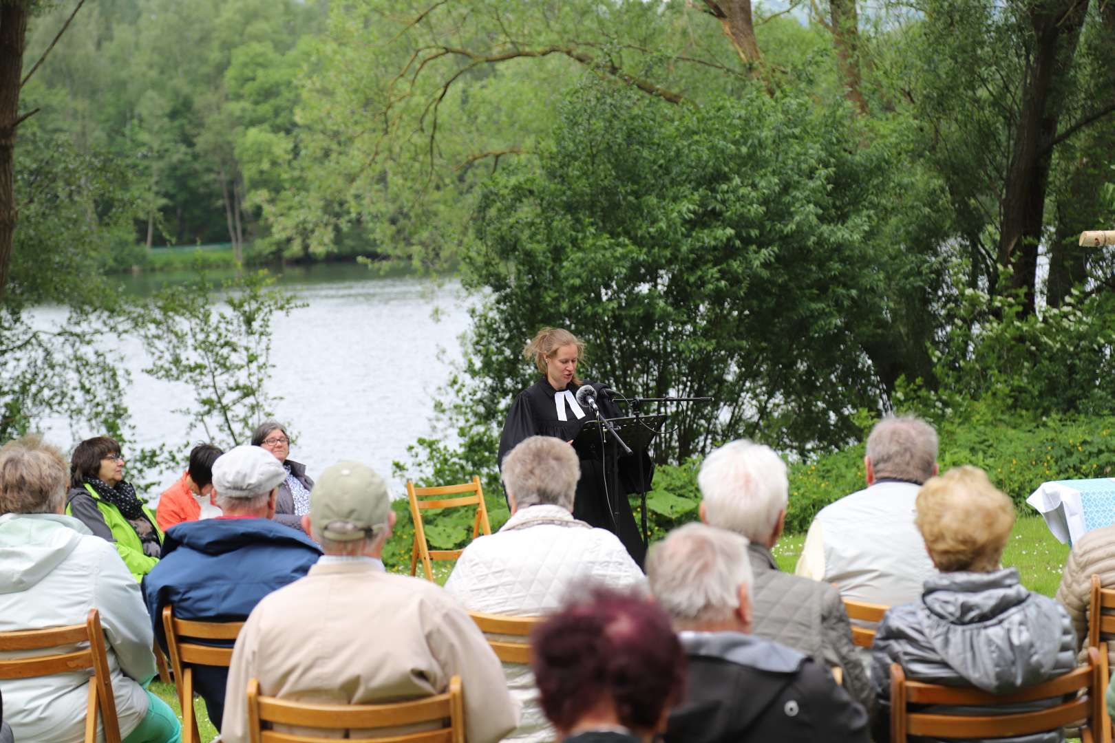 Himmelfahrtsgottesdienst am Humboldtsee mit viel Gesang