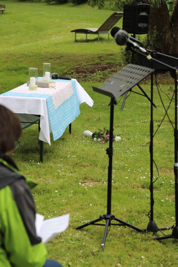 Himmelfahrtsgottesdienst am Humboldtsee mit viel Gesang