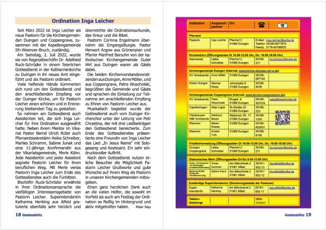 Gemeindebrief September 2022 - November 2022