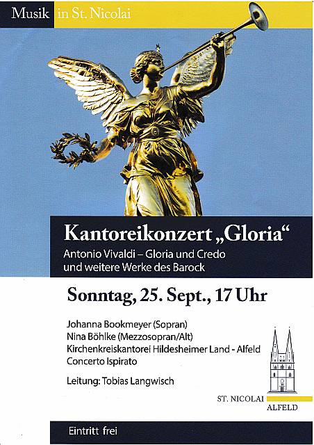 Einladung: Kantoreikonzert "Gloria"