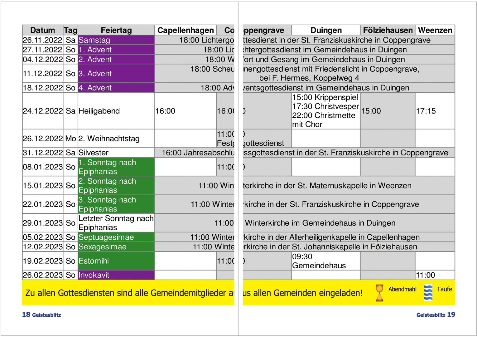 Gemeindebrief Dezember 2022 - Februar 2023