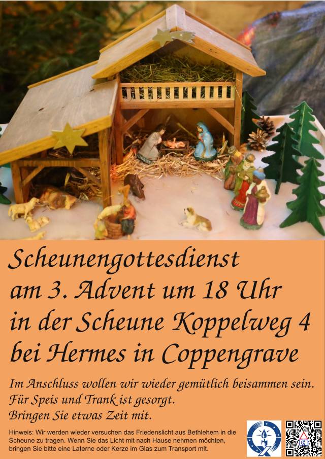 Scheunengottesdienst am 3. Advent