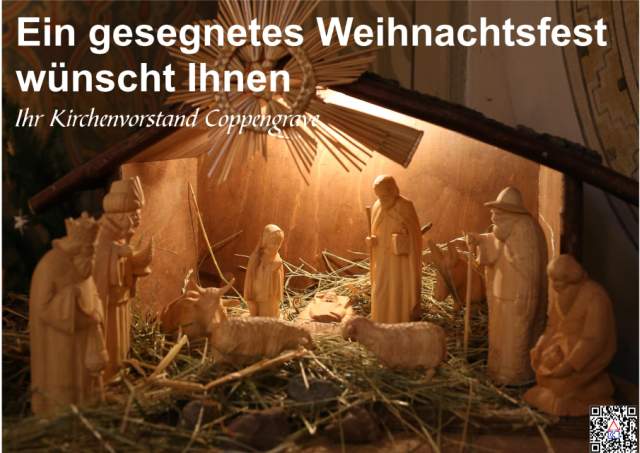 Wir wünschen ein gesegnetes Weihnachtsfest