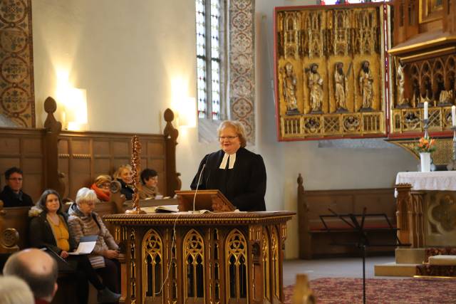 Einführung von Petra Woscholski als Prädikantin und Stefan Heinicke als Lektor in Gronau