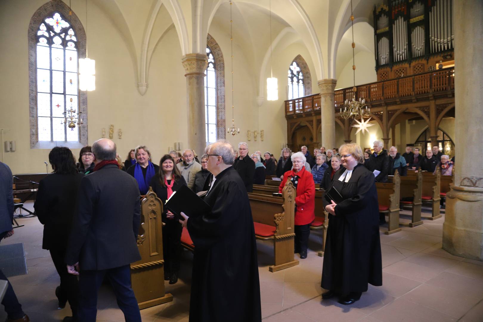 Einführung von Petra Woscholski als Prädikantin und Stefan Heinicke als Lektor in Gronau