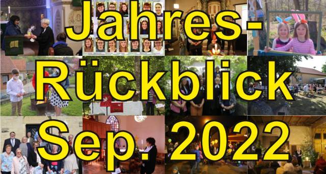 Jahresrückblick September 2022