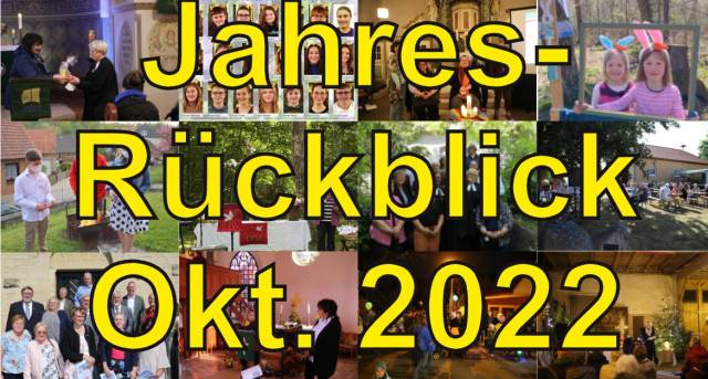 Jahresrückblick Oktober 2022