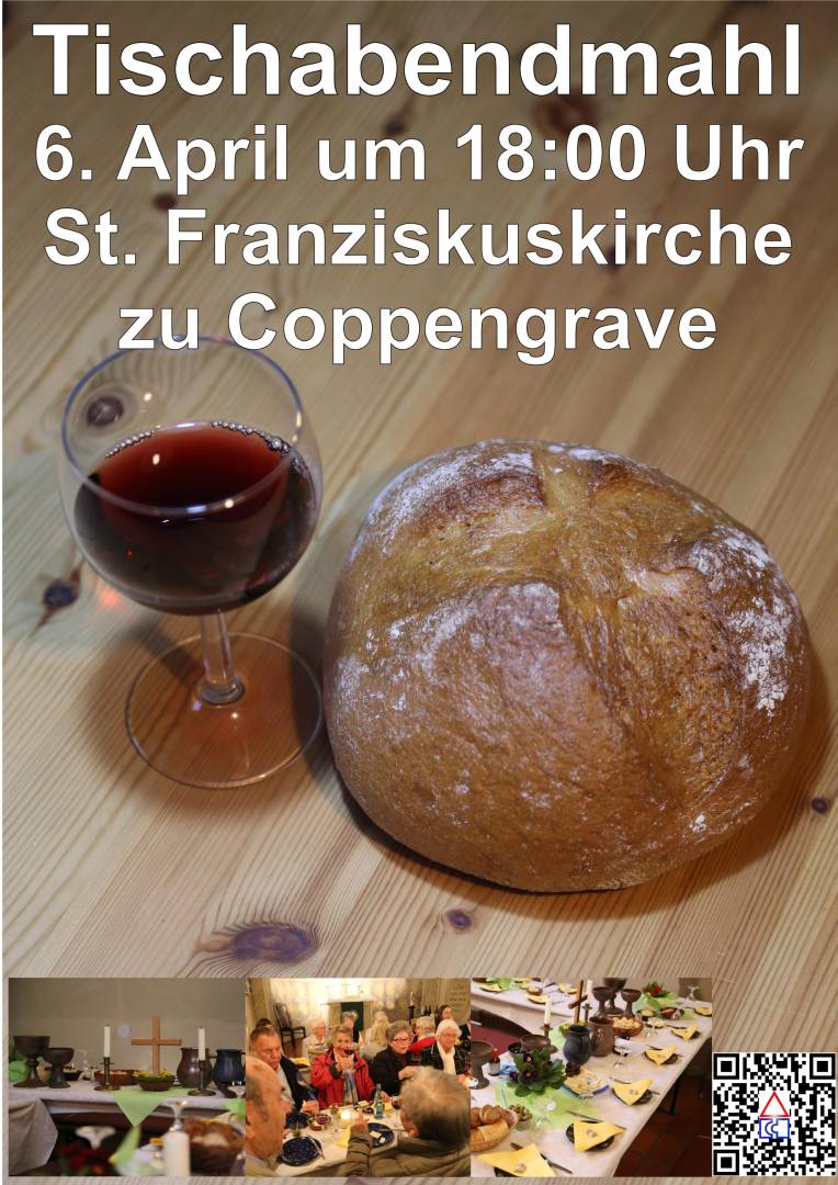 Übermorgen ist wieder Tischabendmahl in der St. Franziskuskirche