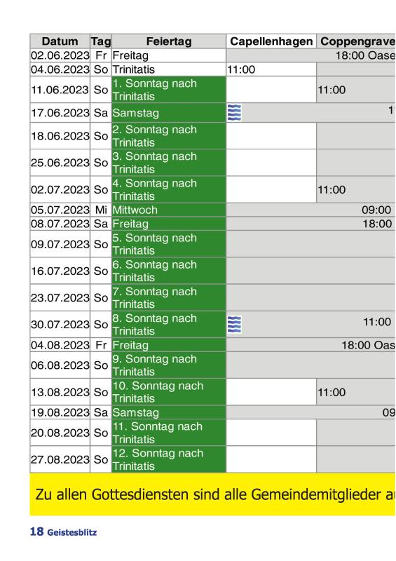 Gemeindebrief Juni 2023 - August 2023