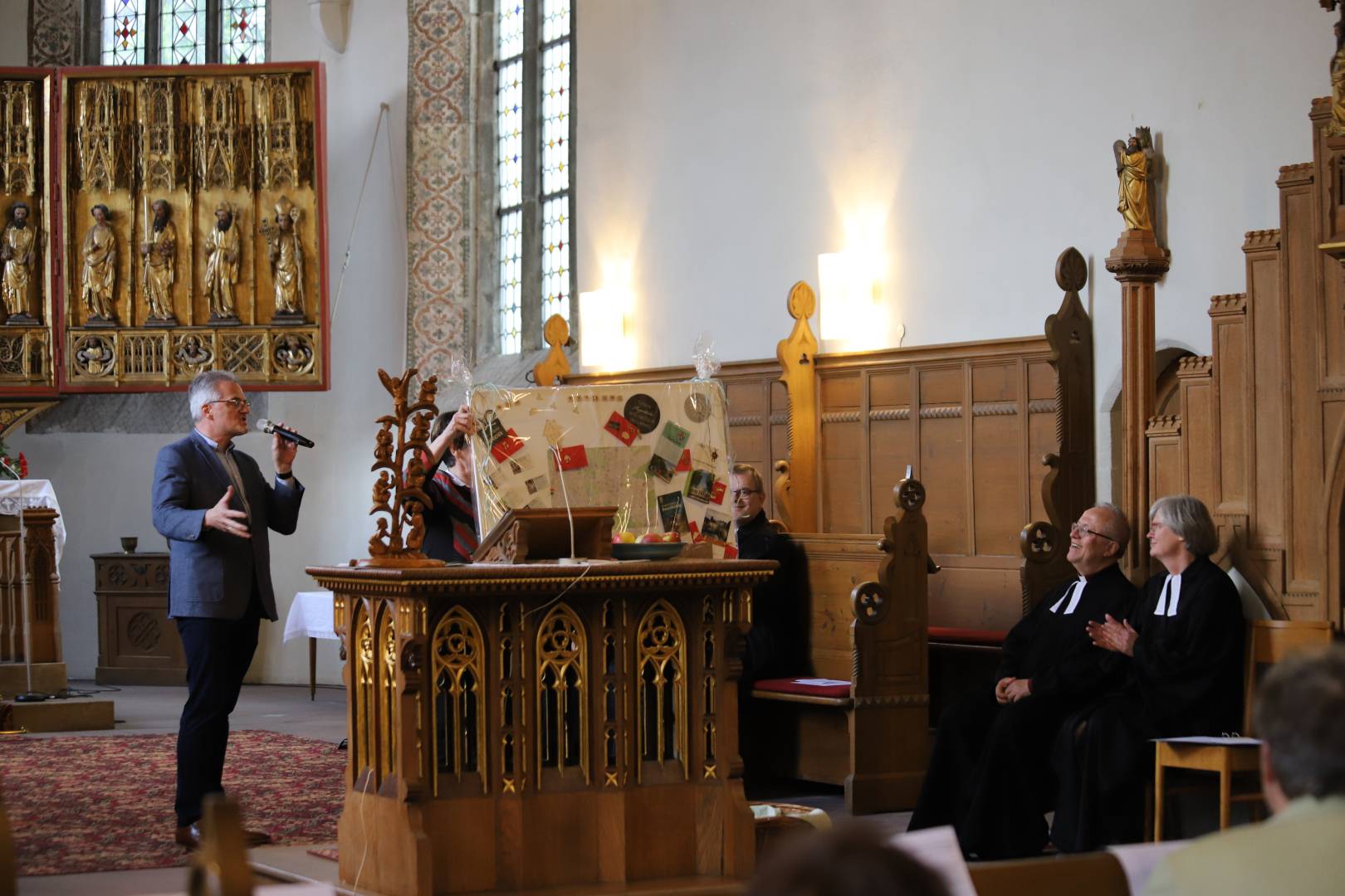 Verabschiedung von Pastorenehepaar Susanne und Wolfgang Richter in Gronau