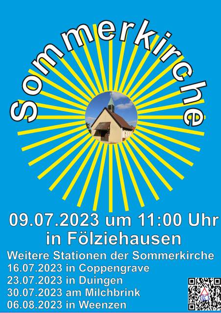 Start der Sommerkirche in Fölziehausen