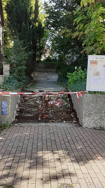 Erneuerung der Treppe zur Katharinenkirche