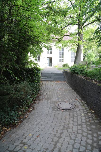 Die Treppe zur Katharinenkirche ist fast fertiggestellt