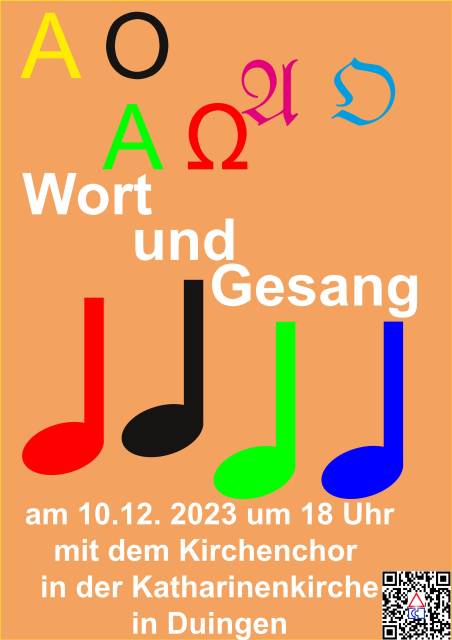 Vorankündigung: Adventsgottesdienst "Wort und Gesang"