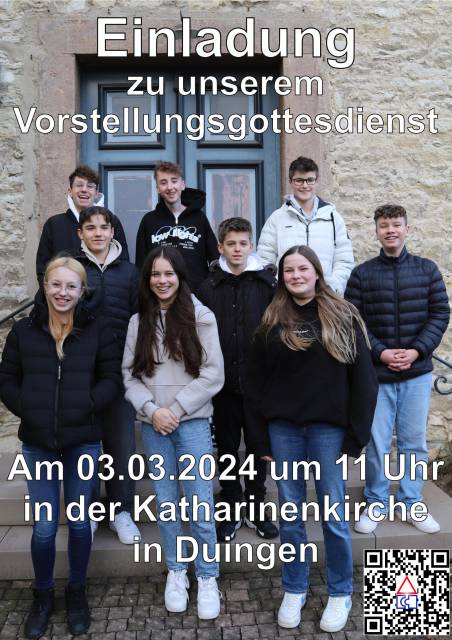 Vorstellungsgottesdienst unserer Konfirmanden