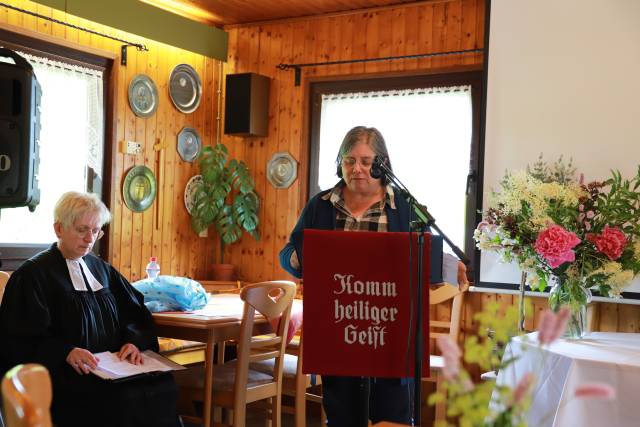 Gottesdienst am Pfingstsonntag im Kleingarten