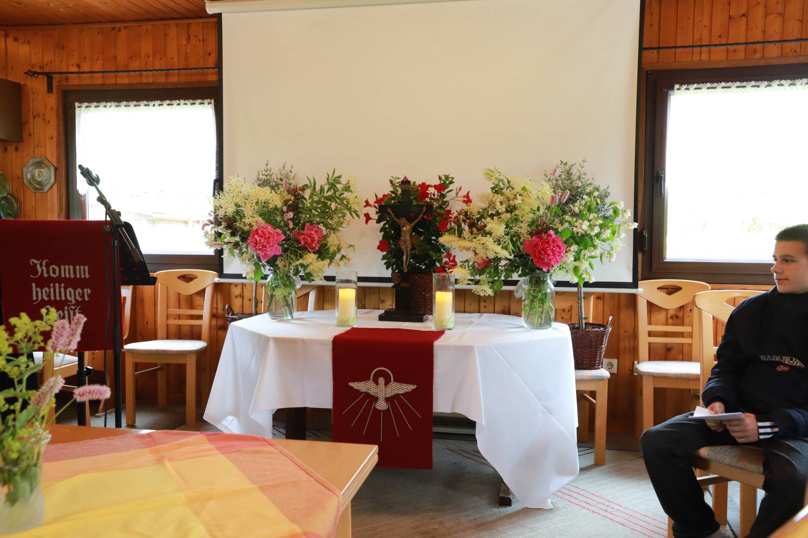 Gottesdienst am Pfingstsonntag im Kleingarten