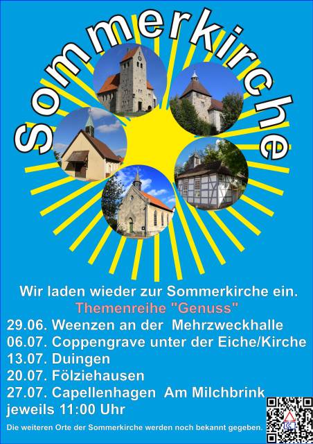 Morgen: Sommerkirche in Weenzen