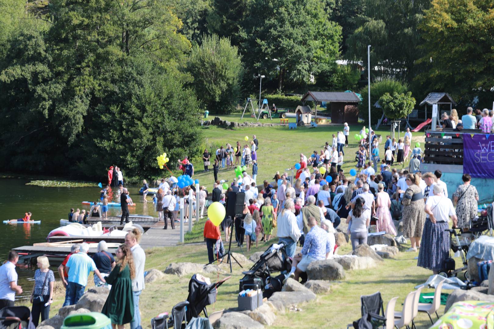 Regionales Tauffest am Humboldtsee