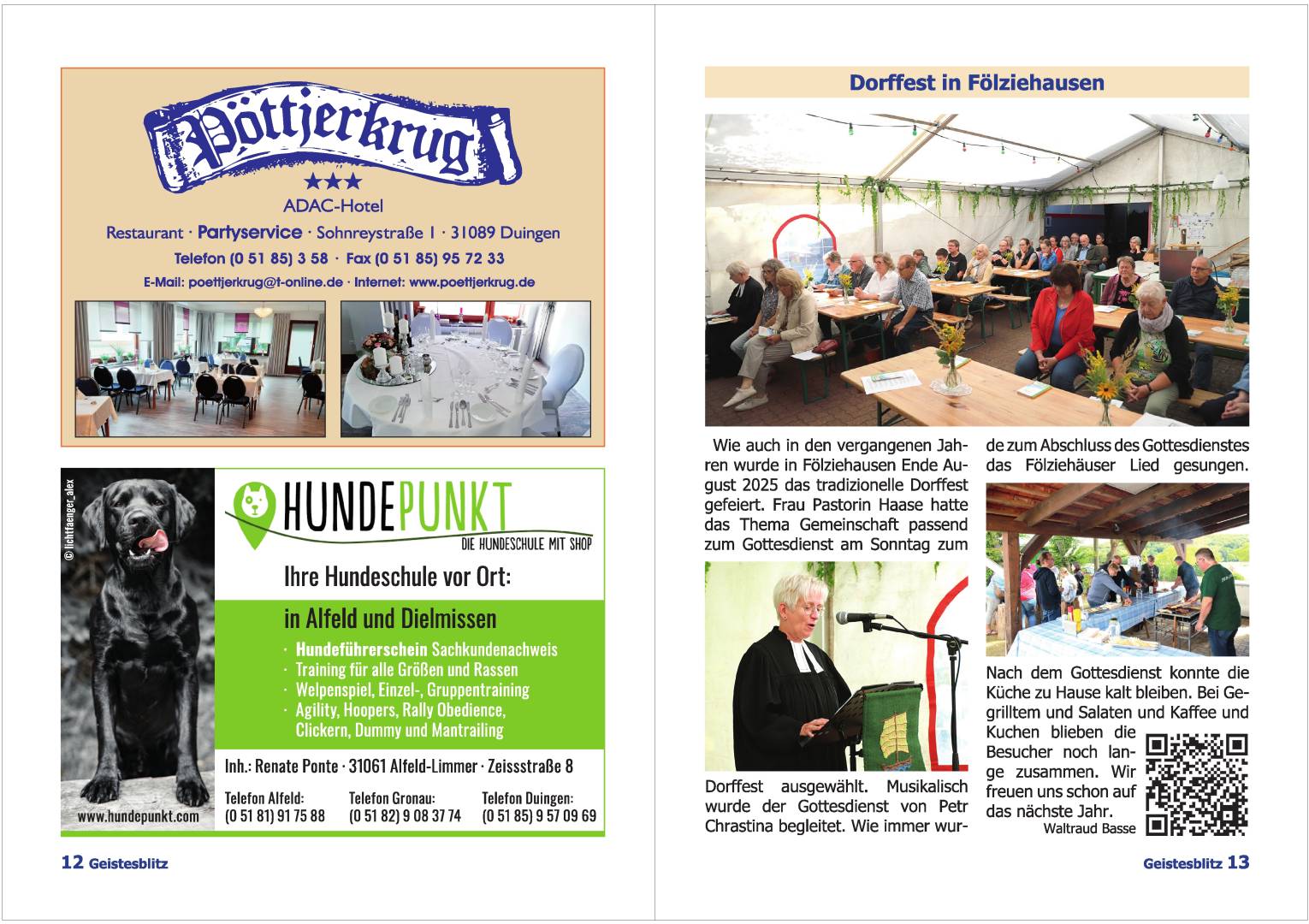 Gemeindebrief für die Monate Dezember 2025 - Februar 2026