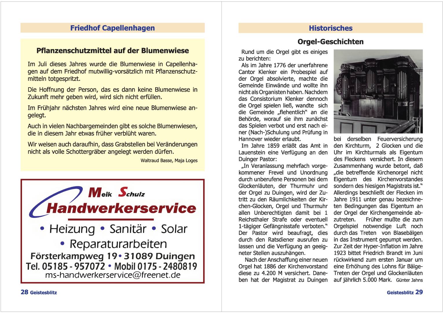 Gemeindebrief für die Monate Dezember 2025 - Februar 2026