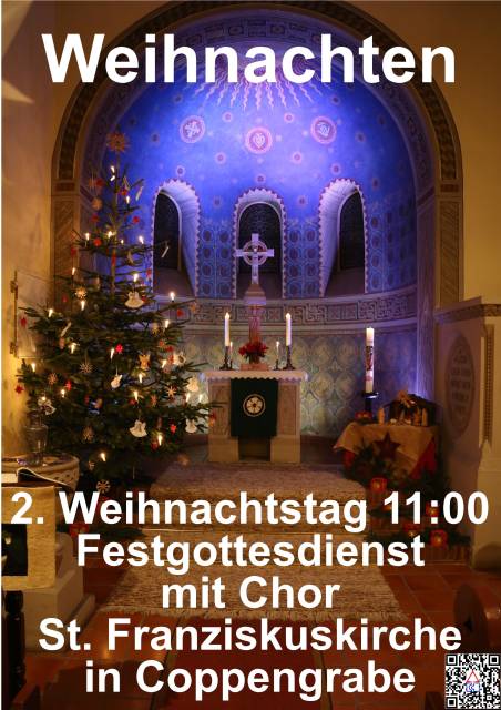 Ankündigung 2. Weihnachtsfeiertag
