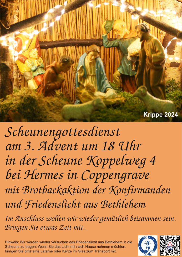 3. Advent: Scheunengottesdienst