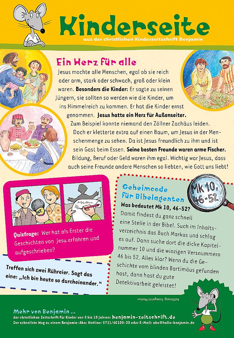 Kinderseite für Euch