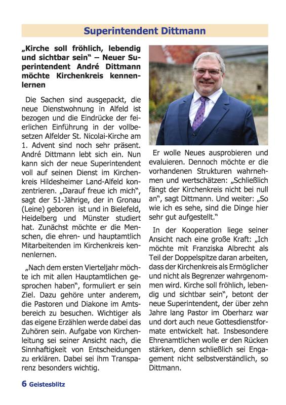 Gemeindebrief März - Mai 2026