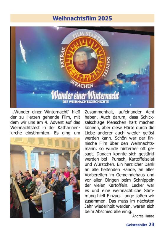 Gemeindebrief März - Mai 2026