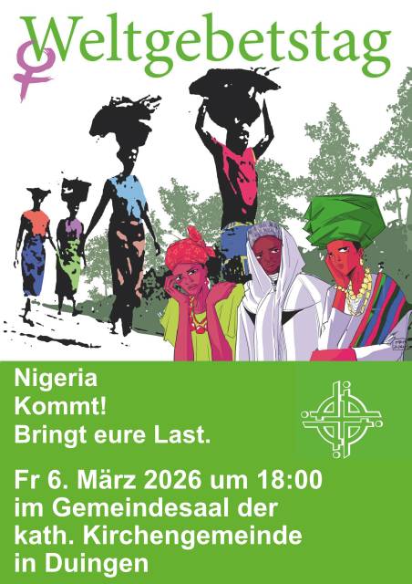 Einladung zum Weltgebetstag