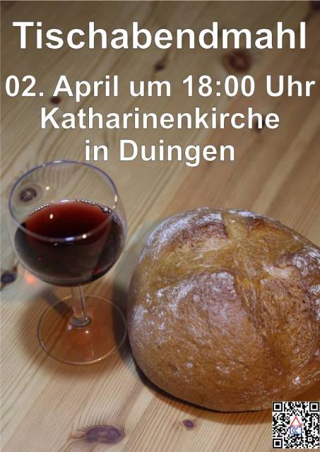 Einladung Ostern zum Tischabendmahl